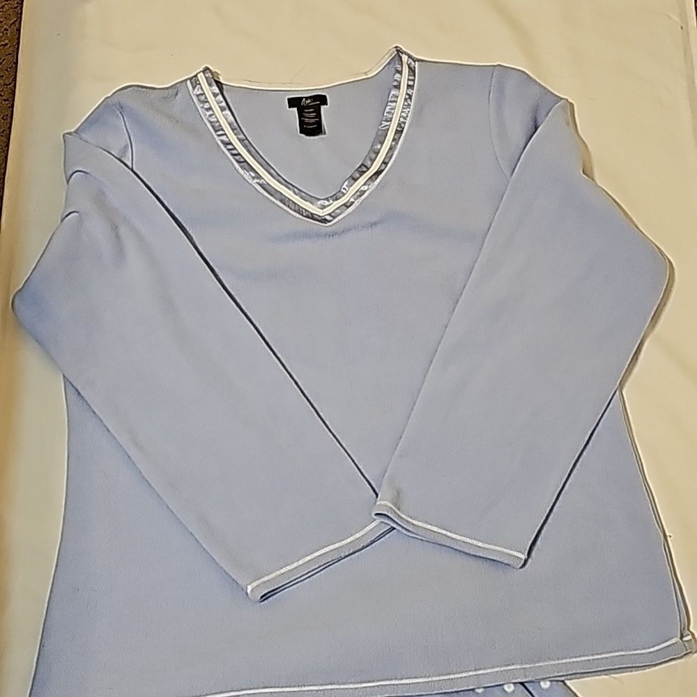 Aria Collection Womens Stretch Microfleece XL 2 Piece Pj Set New without tags.